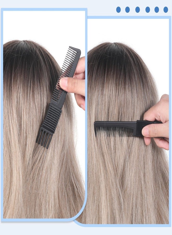 Alrhso 2Pcs Teasing Comb with Pick Hair Pick Comb for Hair Styling Lifting Combs for Women Men Curly Hairs with Prongs on, Backcombing Fluffing Combs for Fine Hairs - Image 4